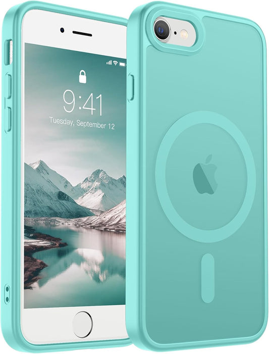 SUPFINE Magnetic for iPhone 17 Case (Compatible with MagSafe)(Military Grade Drop Protection) Translucent Matte Shockproof with Anti-Fingerprint Phone Cover,Black