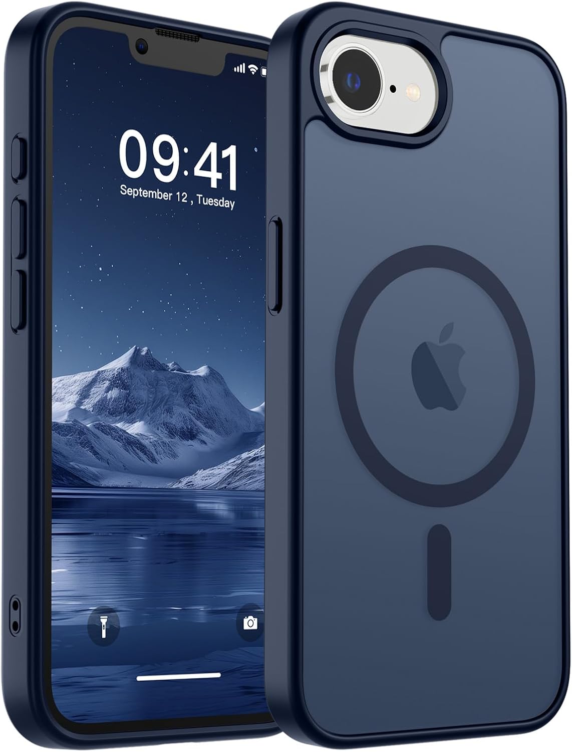 SUPFINE Magnetic for iPhone 17 Case (Compatible with MagSafe)(Military Grade Drop Protection) Translucent Matte Shockproof with Anti-Fingerprint Phone Cover,Black