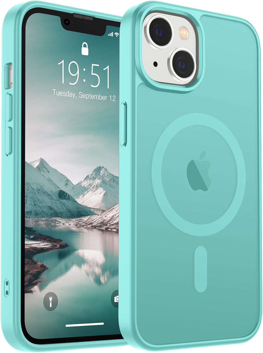 SUPFINE Magnetic for iPhone 17 Case (Compatible with MagSafe)(Military Grade Drop Protection) Translucent Matte Shockproof with Anti-Fingerprint Phone Cover,Black