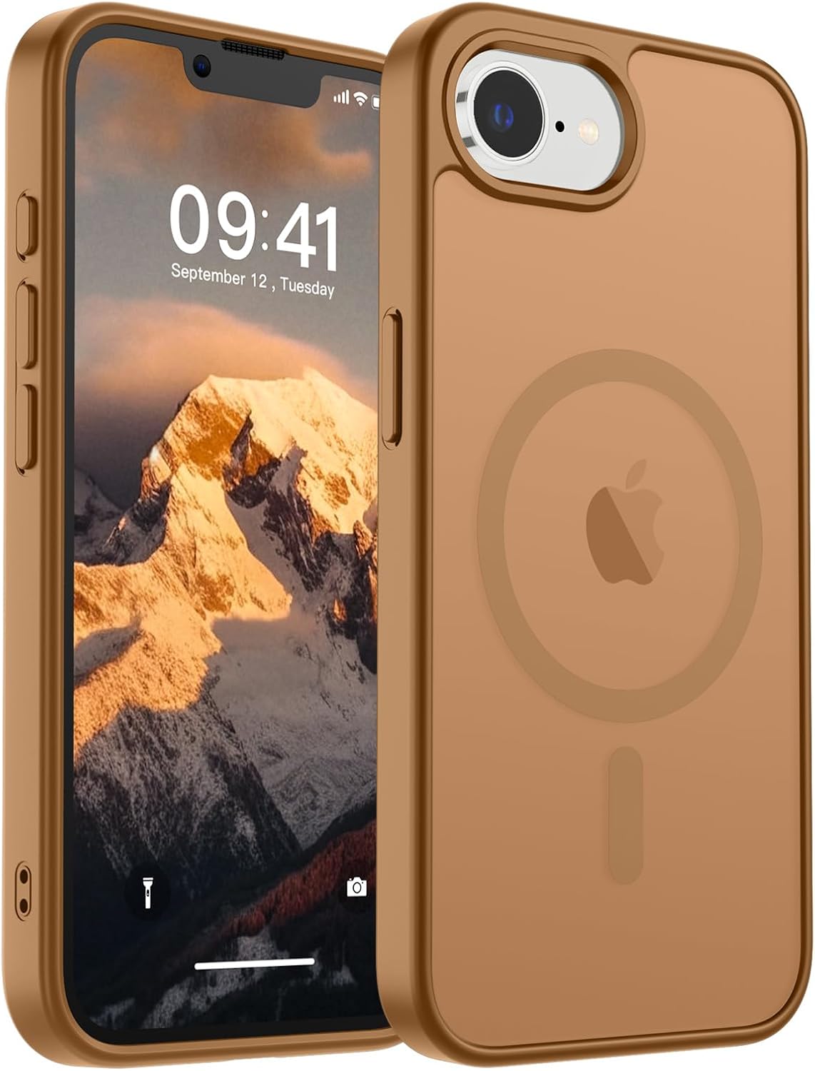 SUPFINE Magnetic for iPhone 17 Case (Compatible with MagSafe)(Military Grade Drop Protection) Translucent Matte Shockproof with Anti-Fingerprint Phone Cover,Black