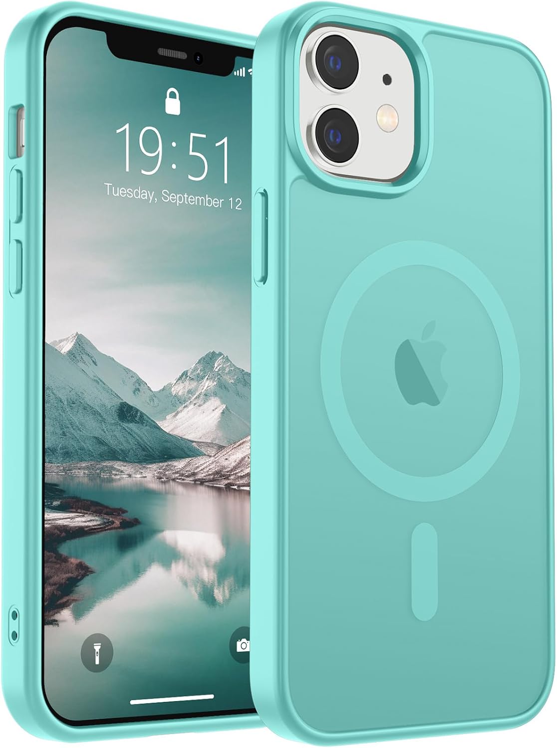SUPFINE Magnetic for iPhone 17 Case (Compatible with MagSafe)(Military Grade Drop Protection) Translucent Matte Shockproof with Anti-Fingerprint Phone Cover,Black