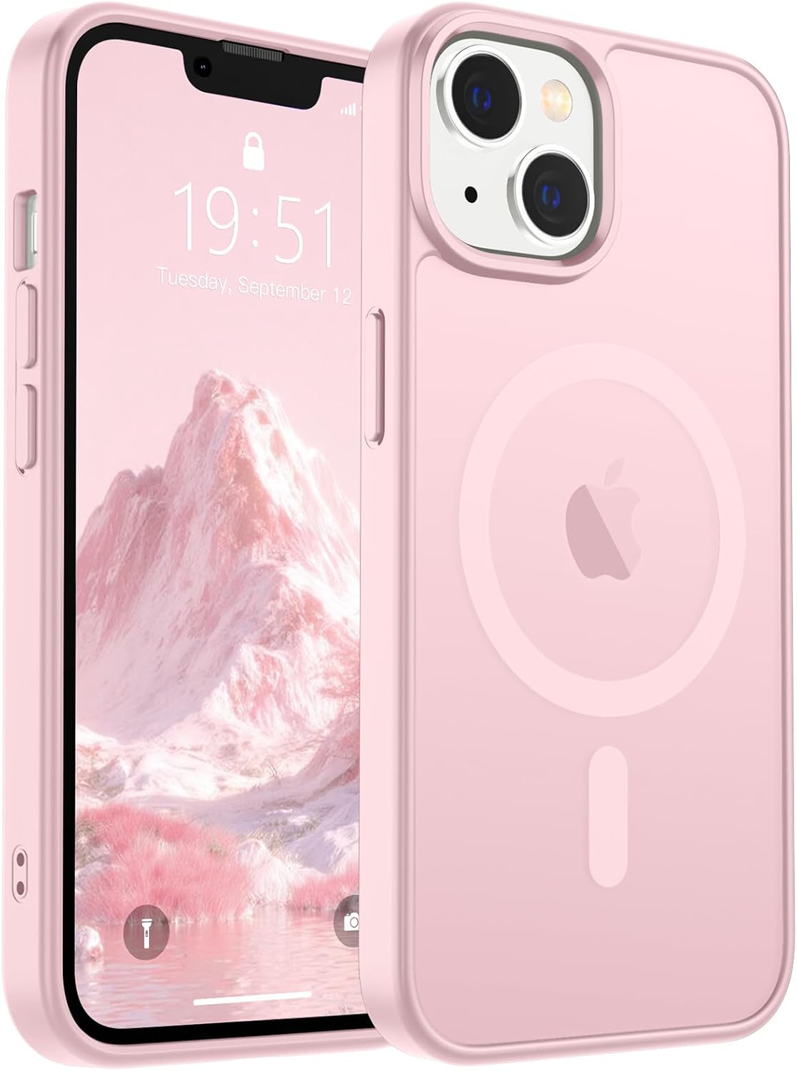 SUPFINE Magnetic for iPhone 17 Case (Compatible with MagSafe)(Military Grade Drop Protection) Translucent Matte Shockproof with Anti-Fingerprint Phone Cover,Black