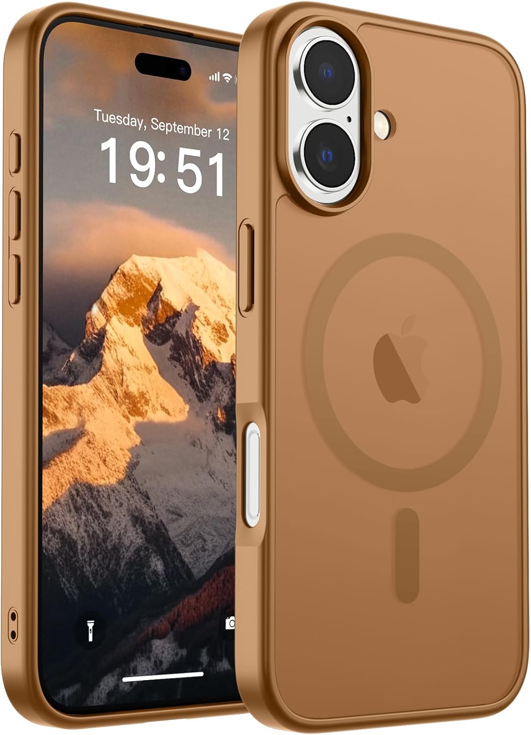 SUPFINE Magnetic for iPhone 17 Case (Compatible with MagSafe)(Military Grade Drop Protection) Translucent Matte Shockproof with Anti-Fingerprint Phone Cover,Black