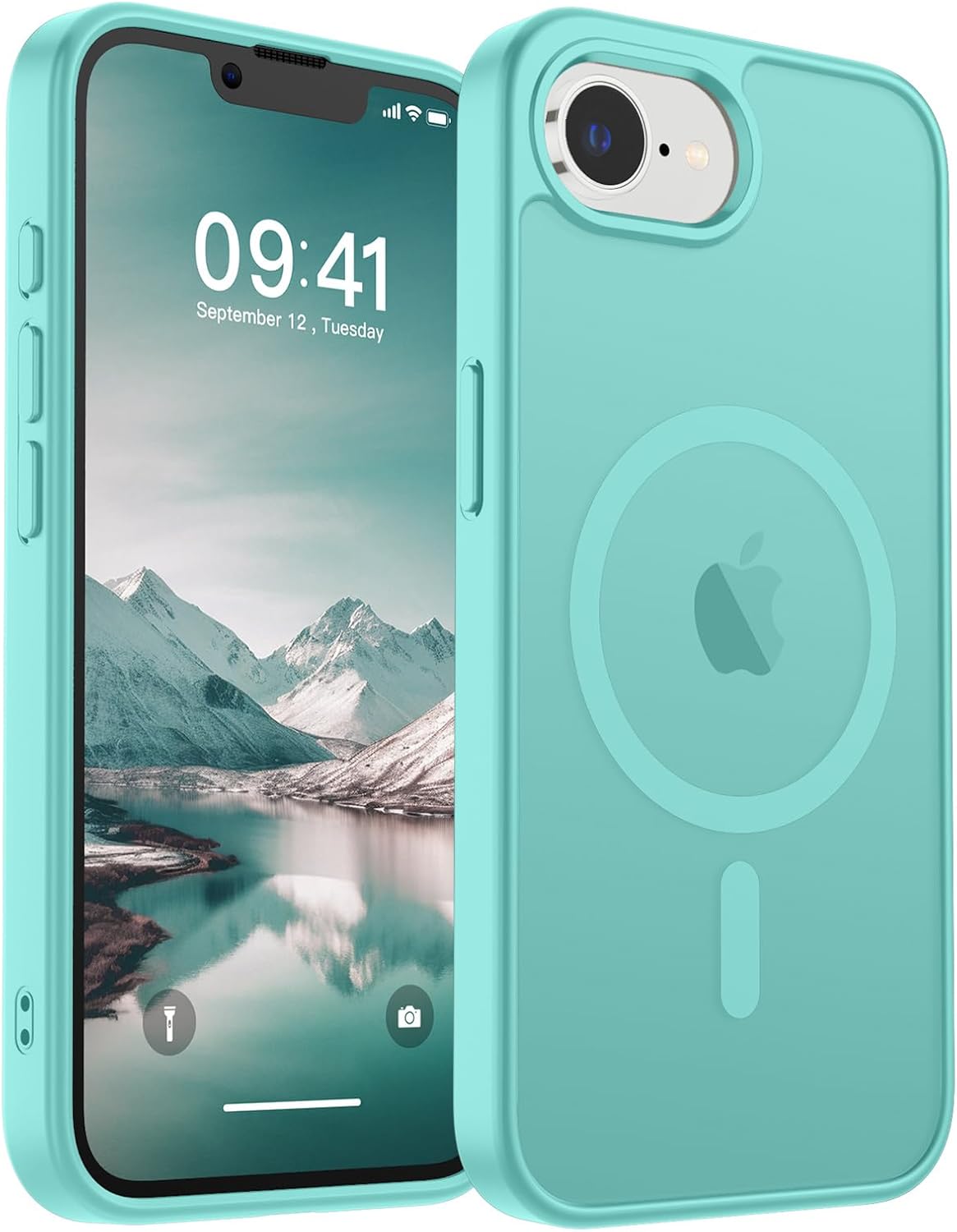 SUPFINE Magnetic for iPhone 17 Case (Compatible with MagSafe)(Military Grade Drop Protection) Translucent Matte Shockproof with Anti-Fingerprint Phone Cover,Black