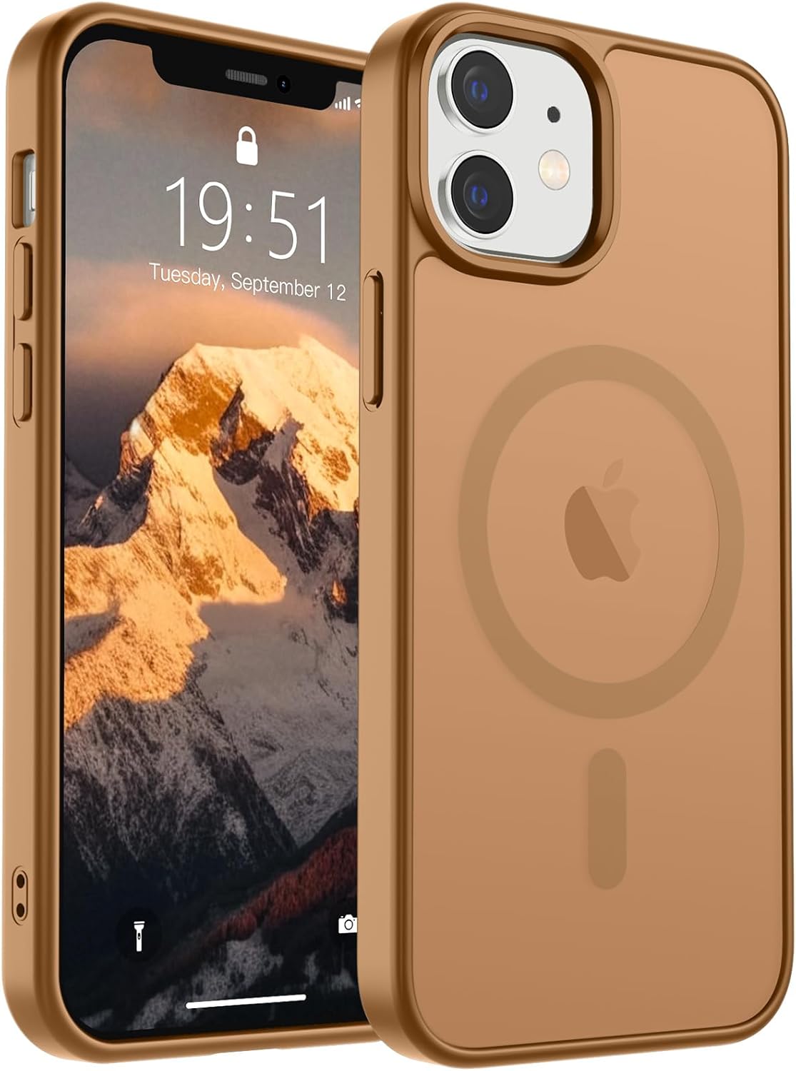 SUPFINE Magnetic for iPhone 17 Case (Compatible with MagSafe)(Military Grade Drop Protection) Translucent Matte Shockproof with Anti-Fingerprint Phone Cover,Black