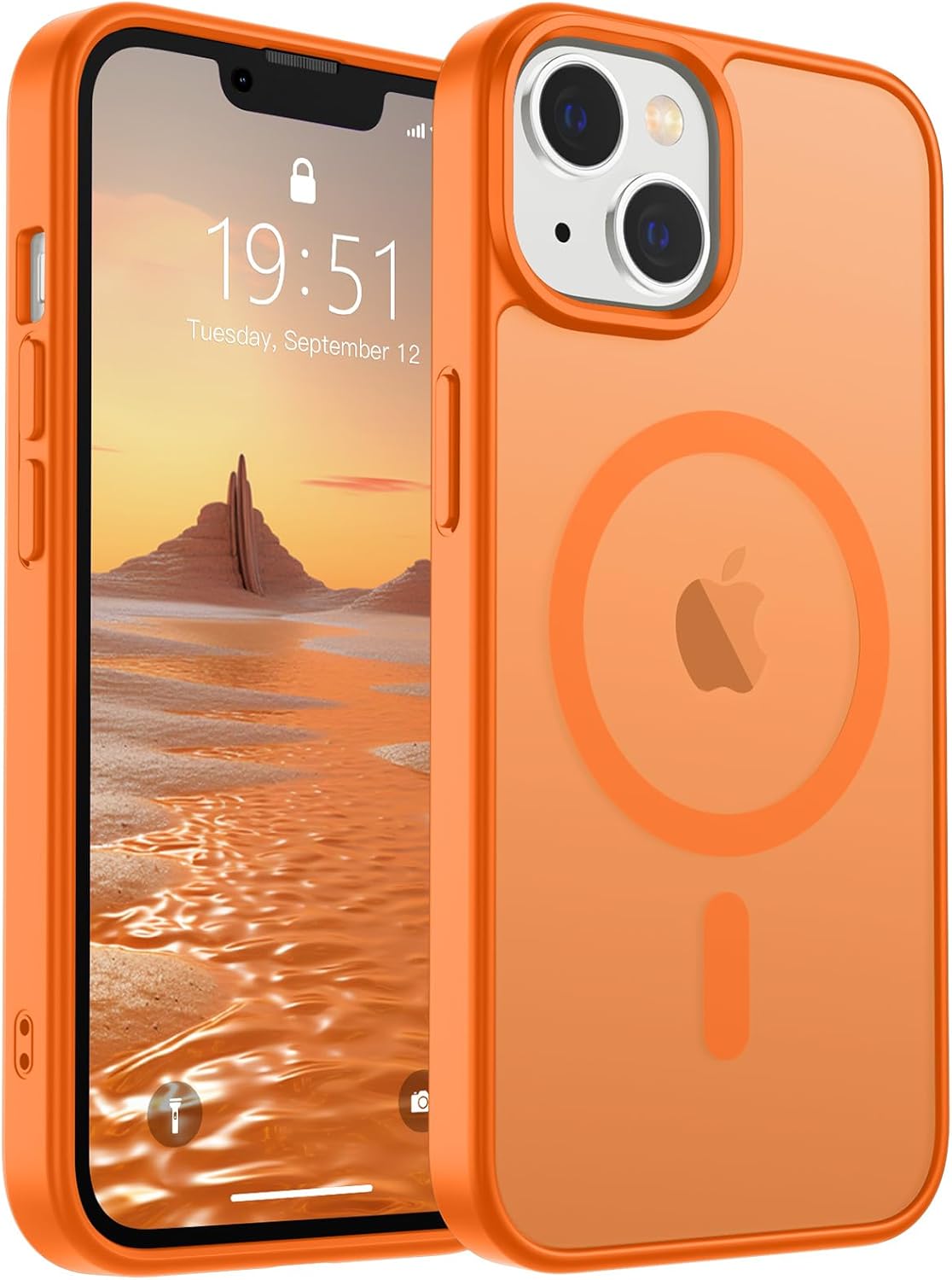 SUPFINE Magnetic for iPhone 17 Case (Compatible with MagSafe)(Military Grade Drop Protection) Translucent Matte Shockproof with Anti-Fingerprint Phone Cover,Black