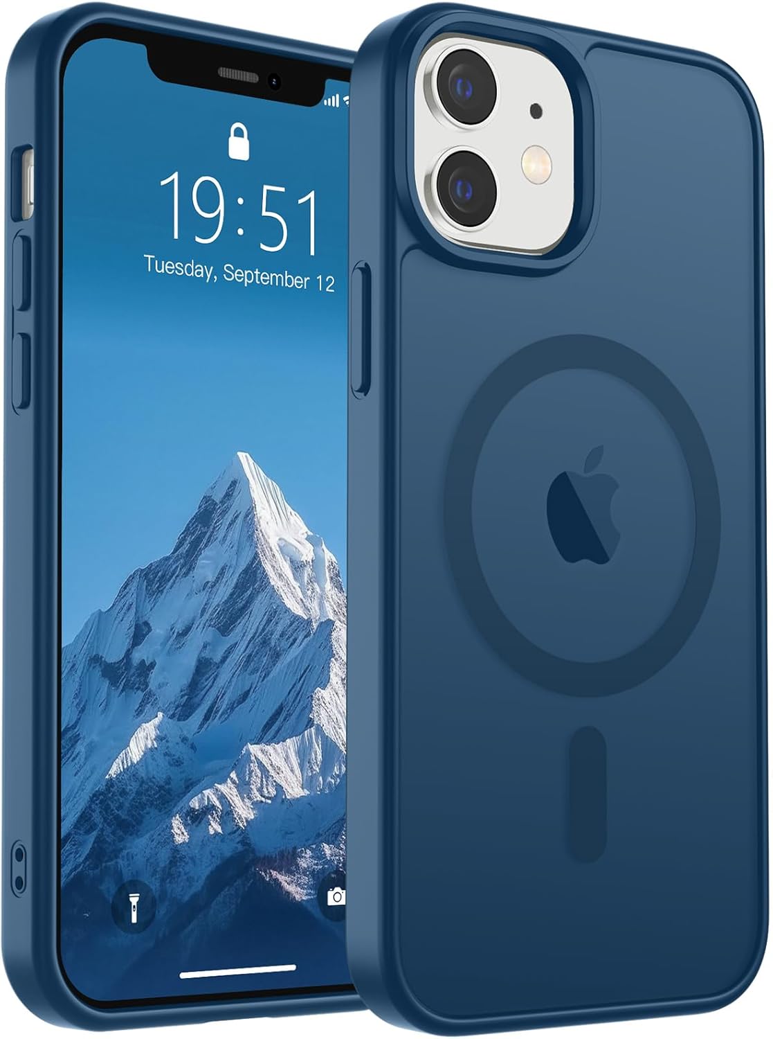 SUPFINE Magnetic for iPhone 17 Case (Compatible with MagSafe)(Military Grade Drop Protection) Translucent Matte Shockproof with Anti-Fingerprint Phone Cover,Black