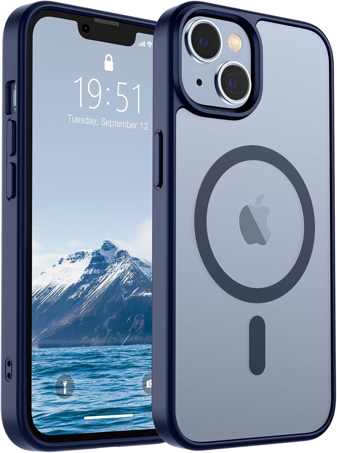 SUPFINE Magnetic for iPhone 17 Case (Compatible with MagSafe)(Military Grade Drop Protection) Translucent Matte Shockproof with Anti-Fingerprint Phone Cover,Black