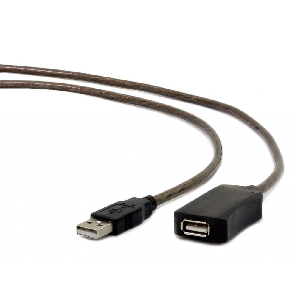 Proconnect USB-A apa - USB-A anya 2.0 Aktív Hosszabbító kábel - Fekete (12m)